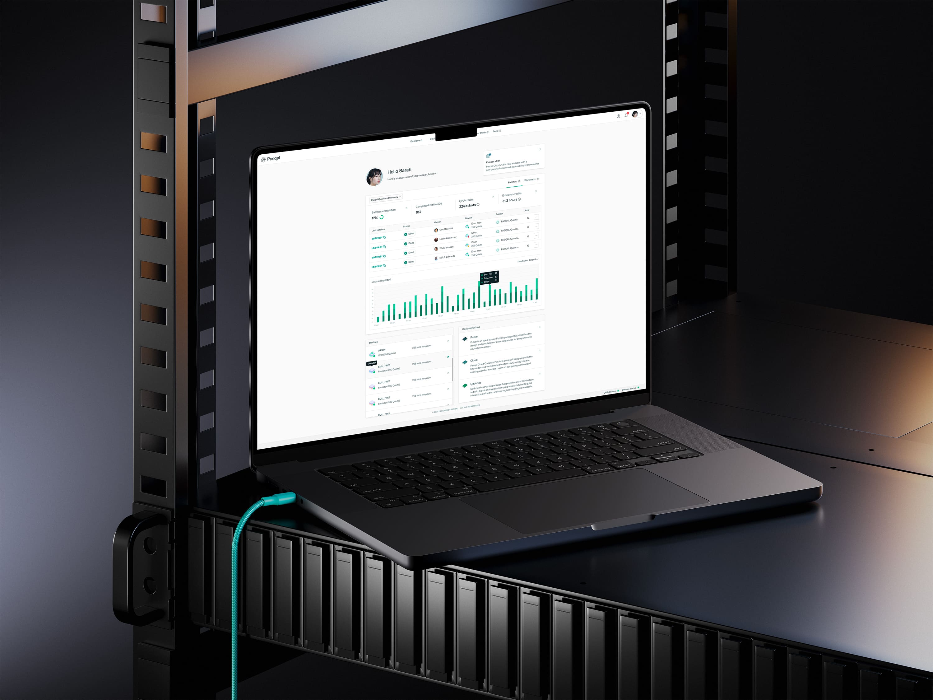 Pasqal Cloud portal link